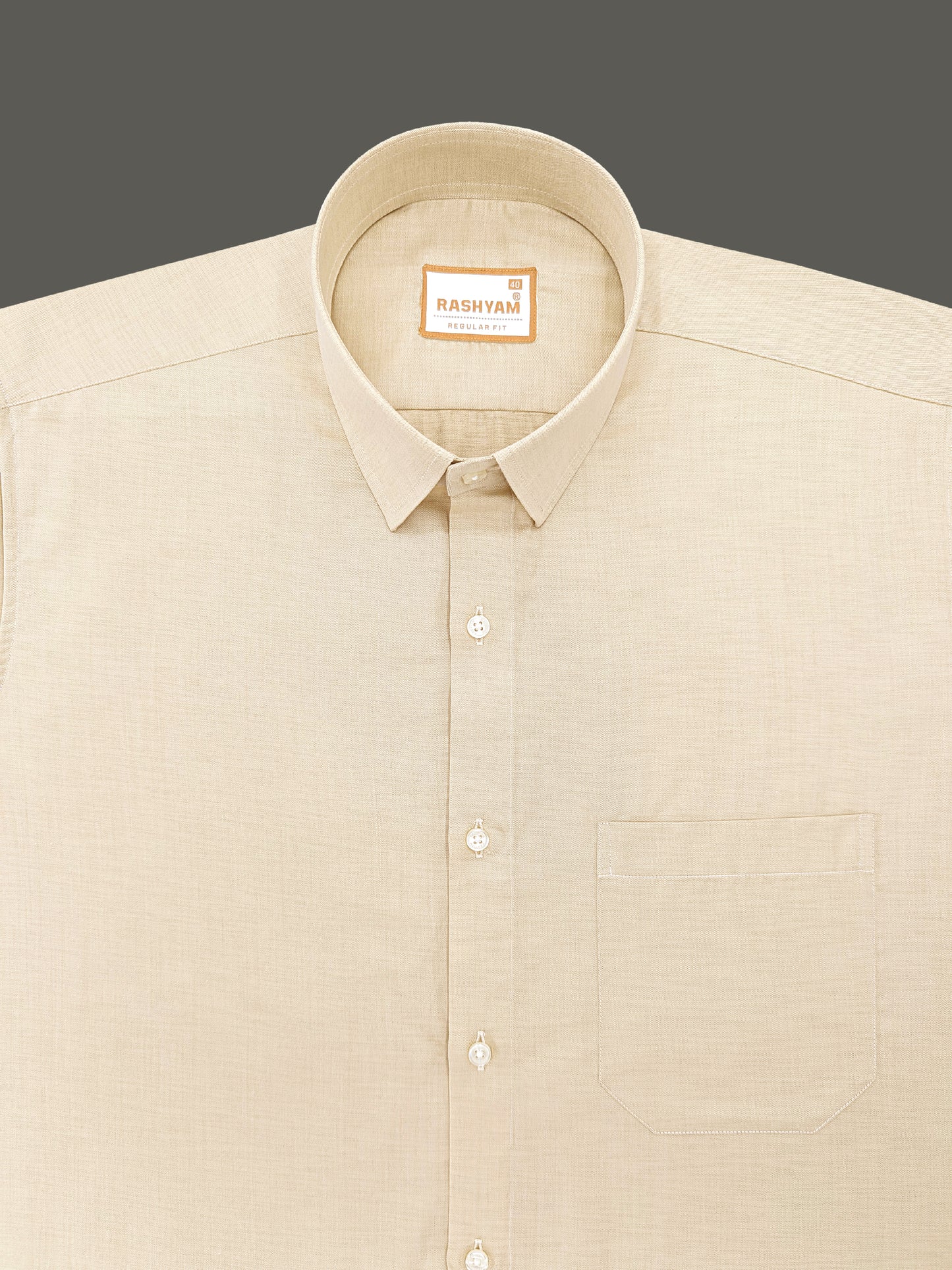 Volterra Shining Brown Premium Formal Shirt For Mens