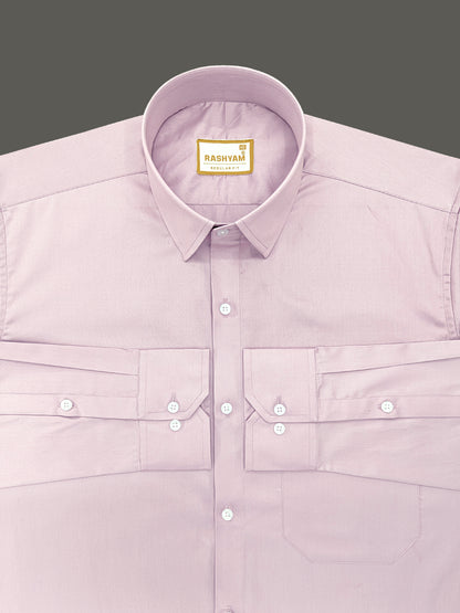 Avellino Luxurious Pastel Pink Super Soft Cotton Shirt For Men