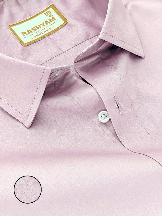 Avellino Luxurious Pastel Pink Super Soft Cotton Shirt For Men