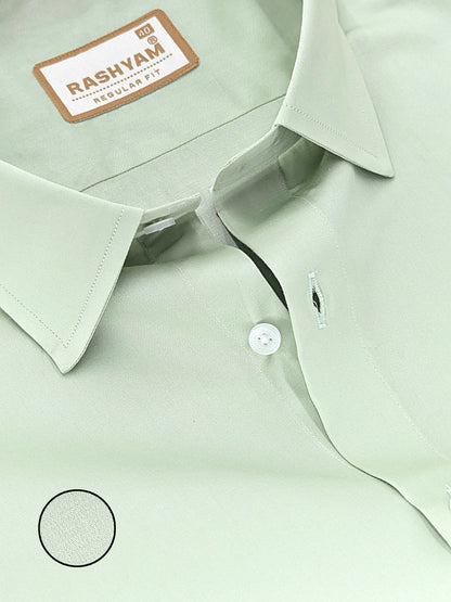 Avellino Luxurious Coriander Green Super Soft Cotton Shirt For Men