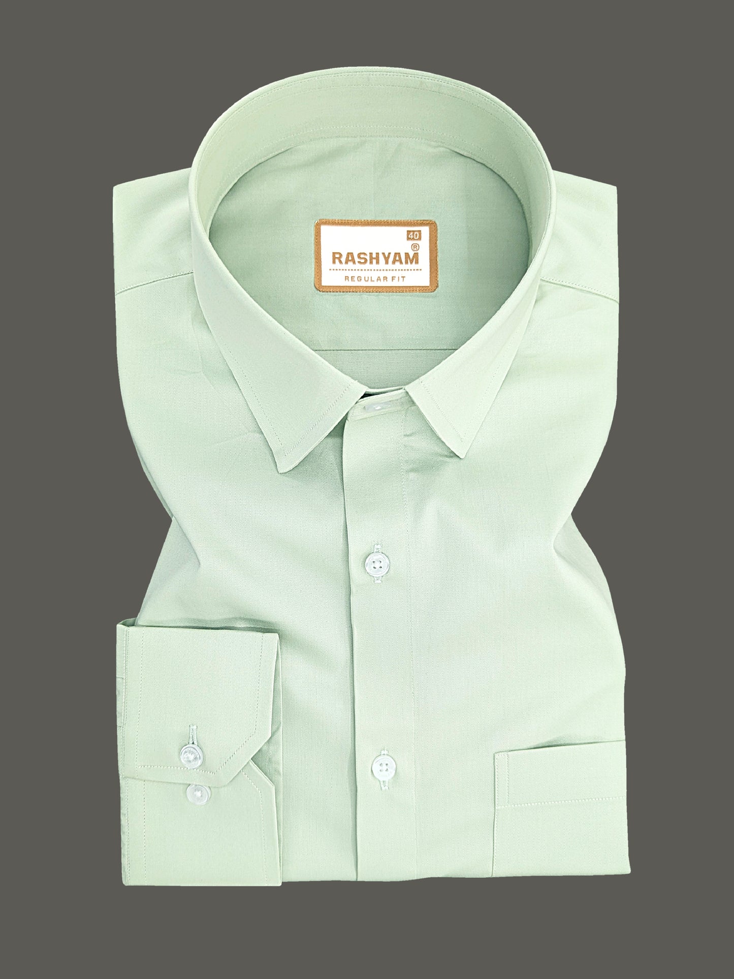 Avellino Luxurious Coriander Green Super Soft Cotton Shirt For Men