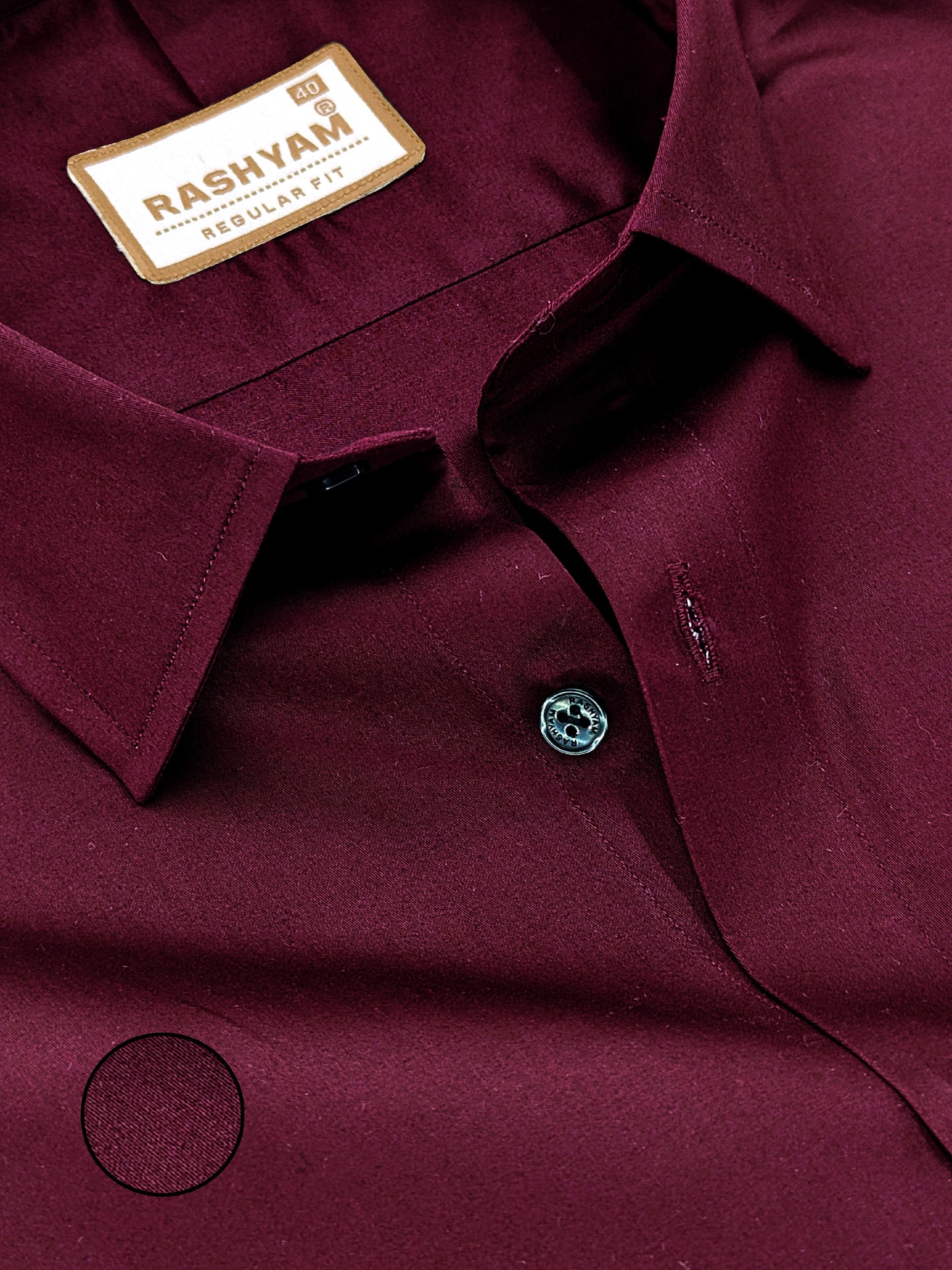 Avellino Luxurious Maroon Super Soft Cotton Shirt For Men