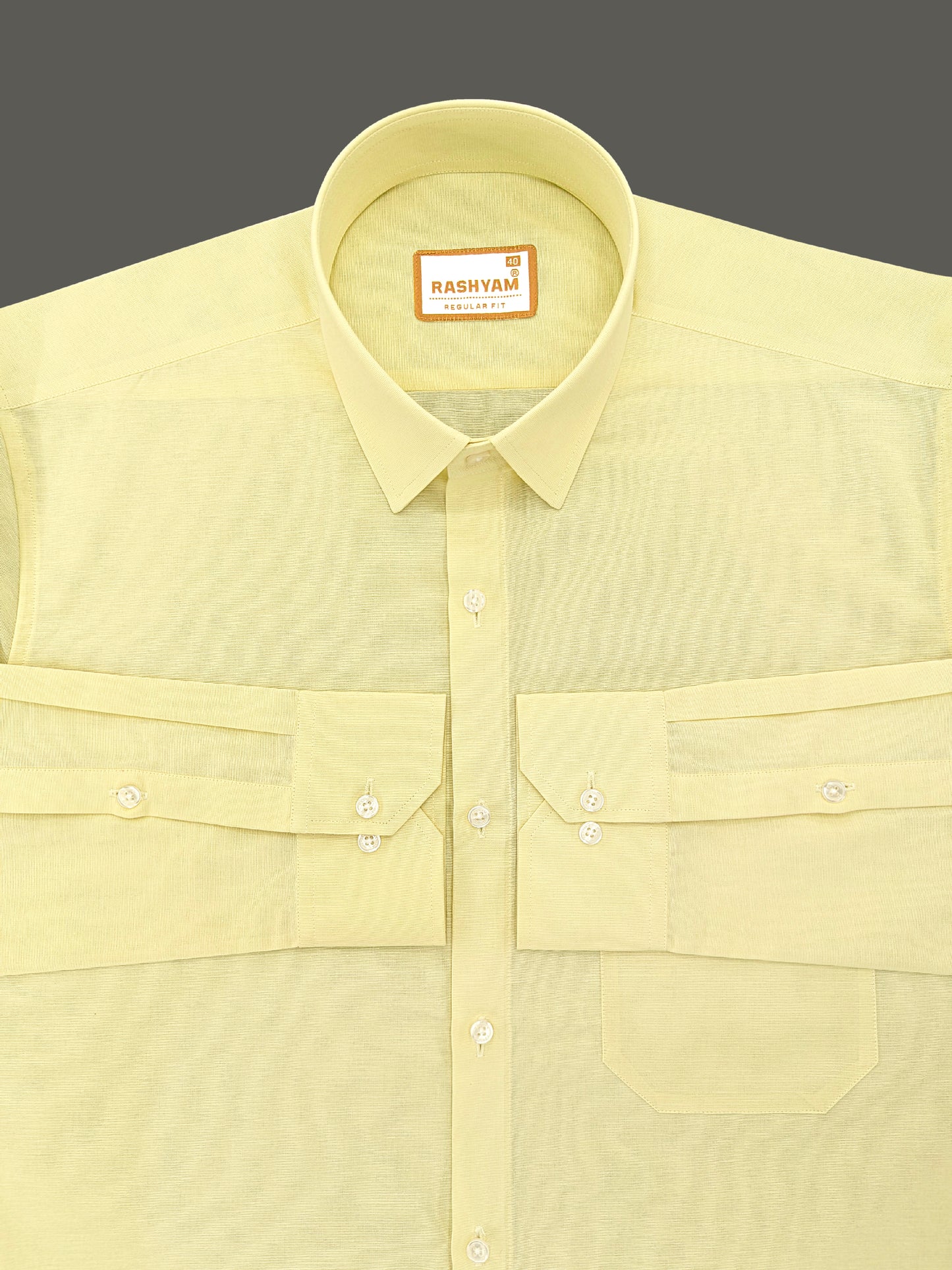 Pescara Yellow Luxurious Italian Linen Cotton Shirt