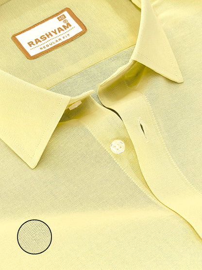 Pescara Yellow Luxurious Italian Linen Cotton Shirt