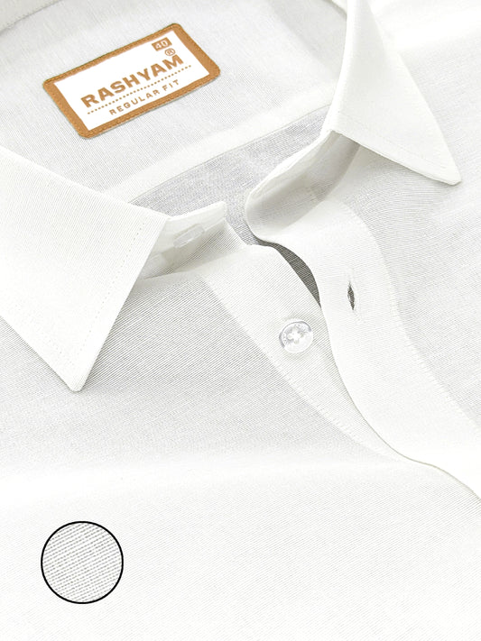 Pescara Bright White Luxurious Italian Linen Shirt