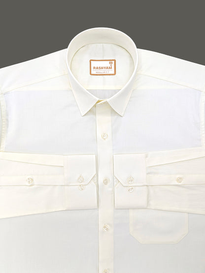 Avellino Luxurious Light Creamy Soft Cotton Shirt For Men