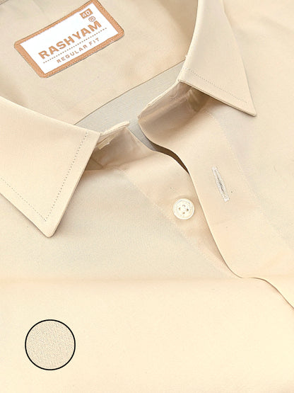 Compiano Premium Giza Cotton Latte Brown Formal Shirt