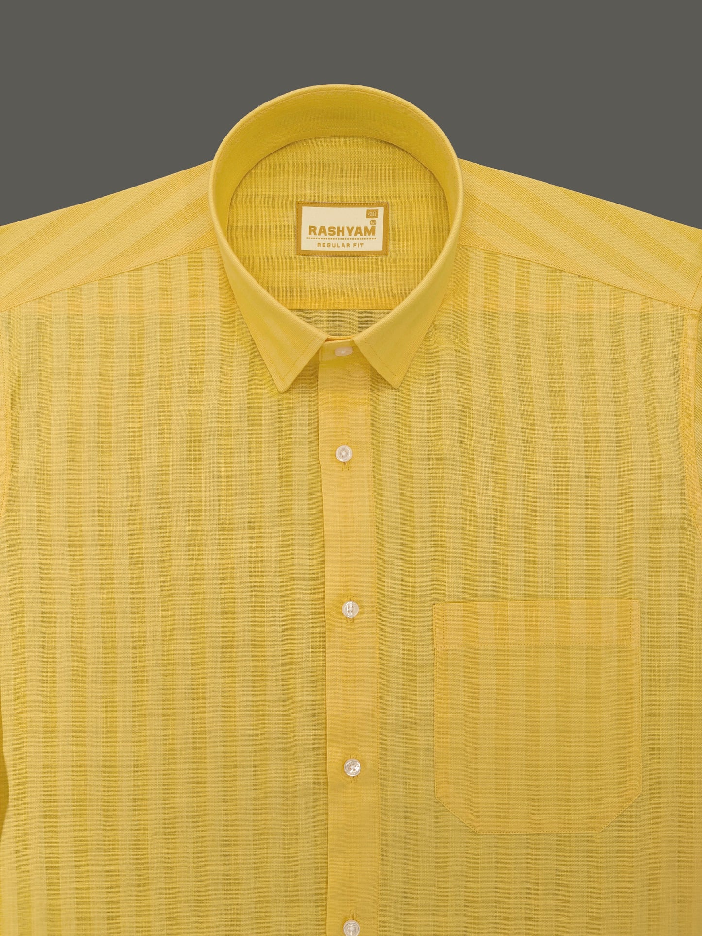 Yellow Line Luxurious Italian Linen Shirt