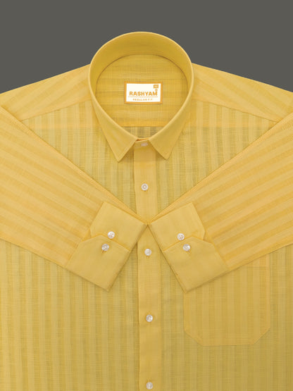 Yellow Line Luxurious Italian Linen Shirt