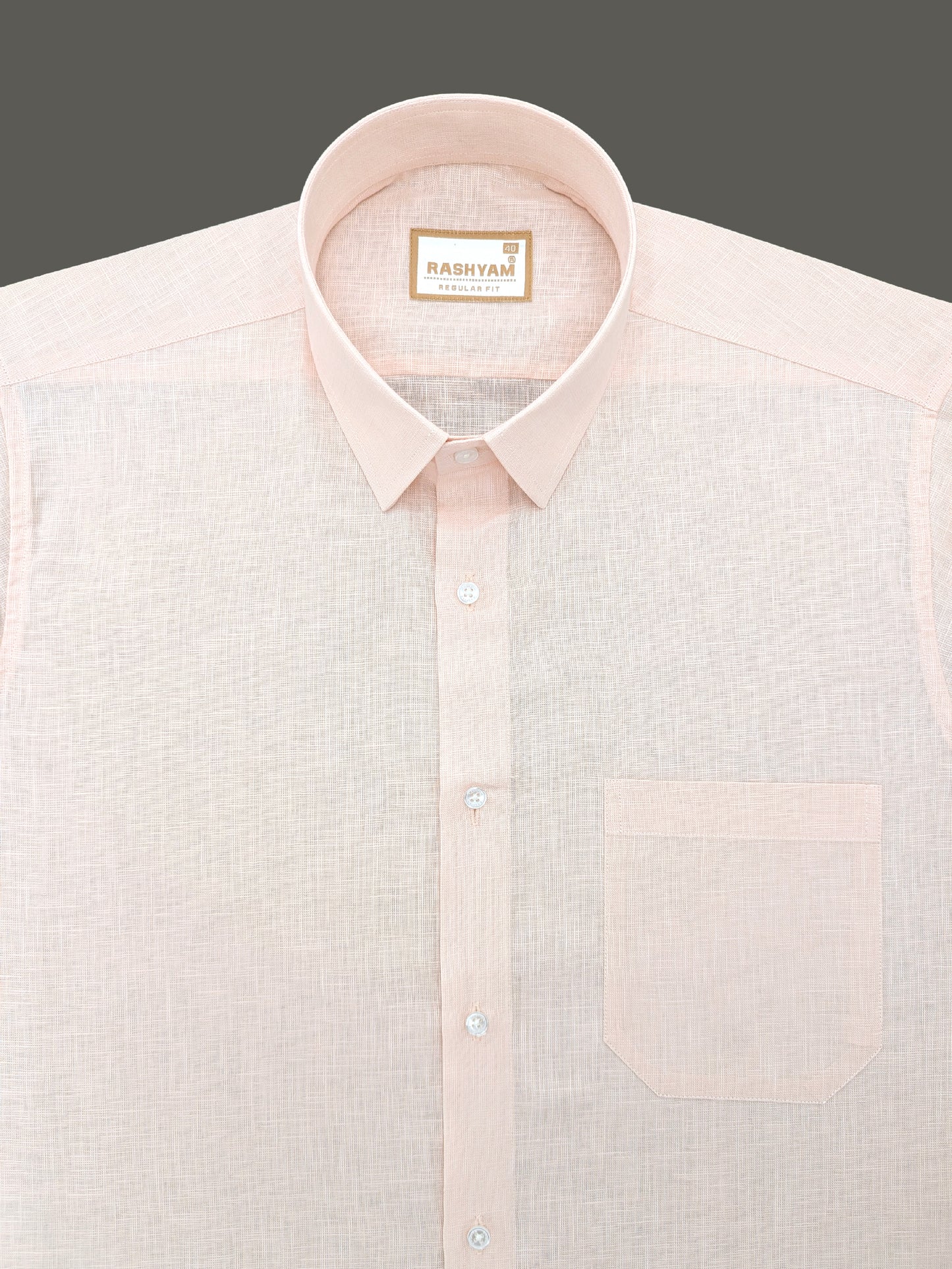 Powder Pink Luxurious Italian Linen Shirt