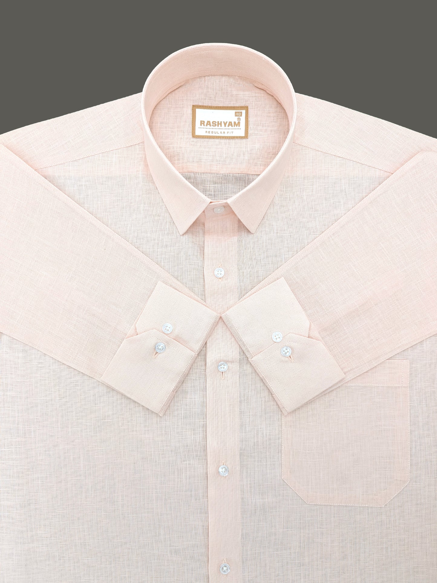 Powder Pink Luxurious Italian Linen Shirt