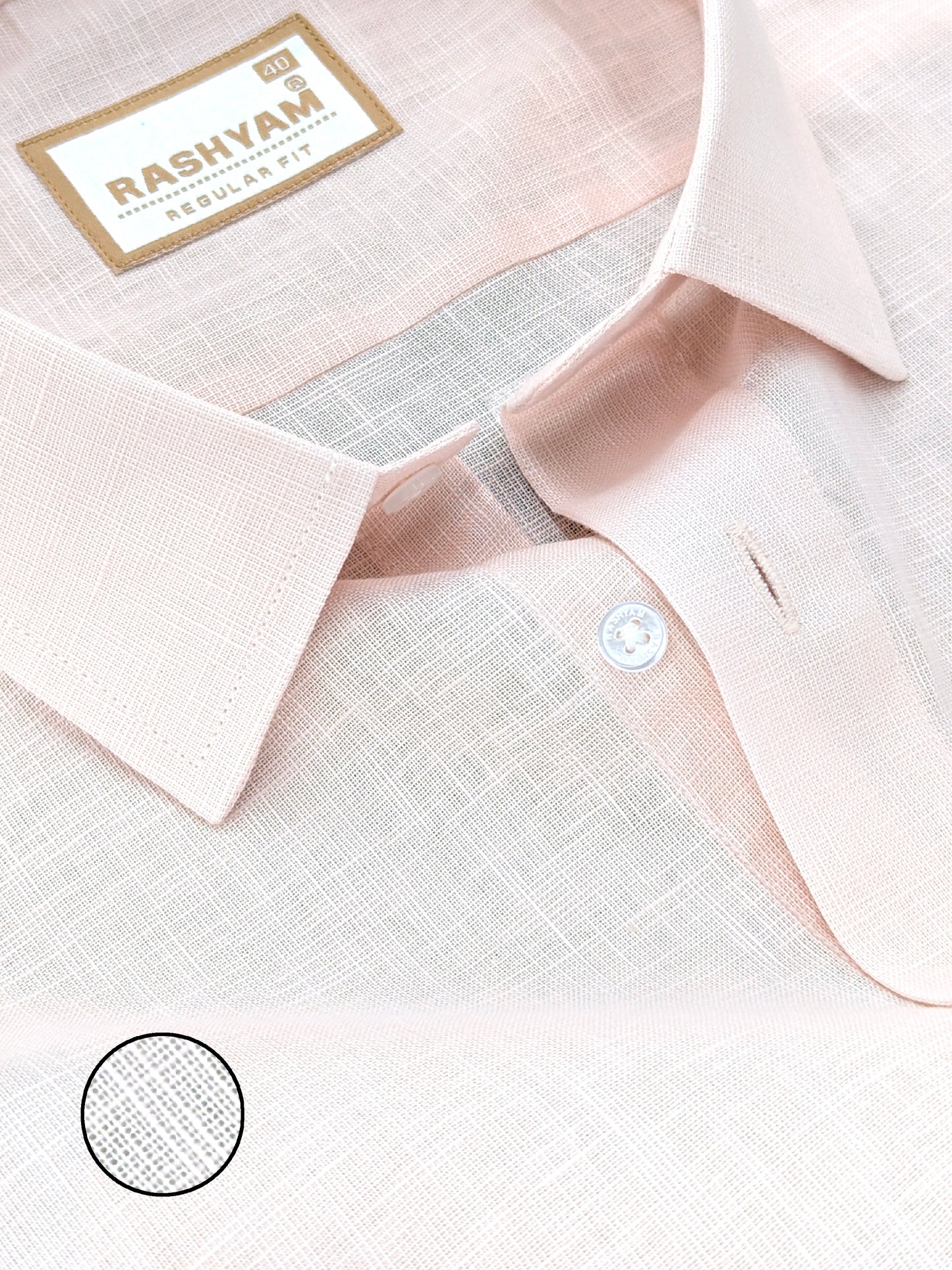 Powder Pink Luxurious Italian Linen Shirt