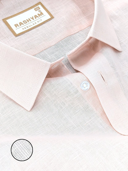 Powder Pink Luxurious Italian Linen Shirt
