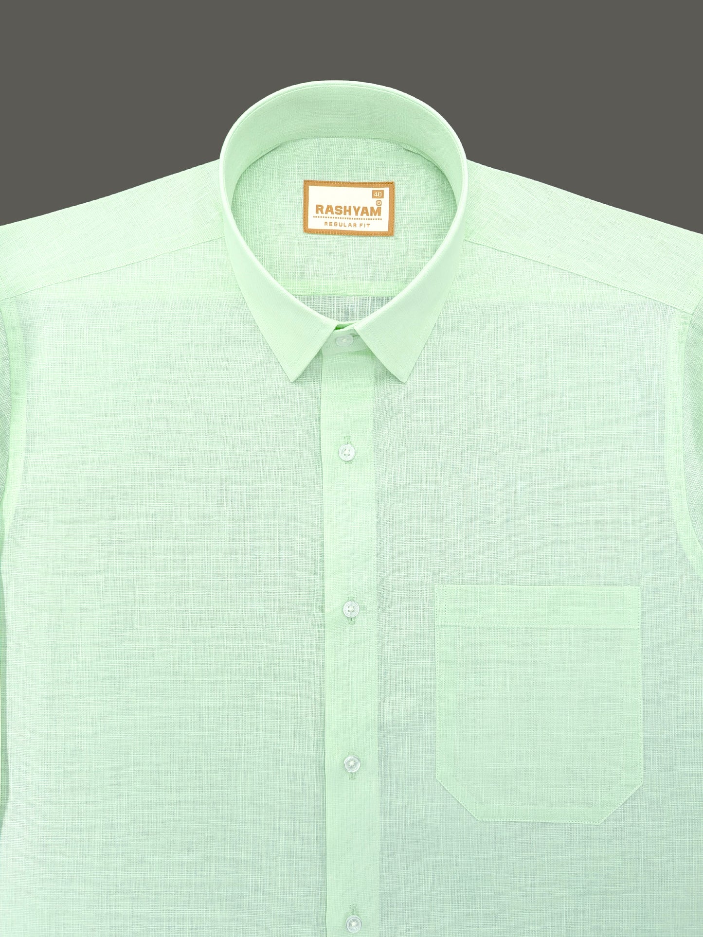 Pastel Green Luxurious Italian Linen Shirt