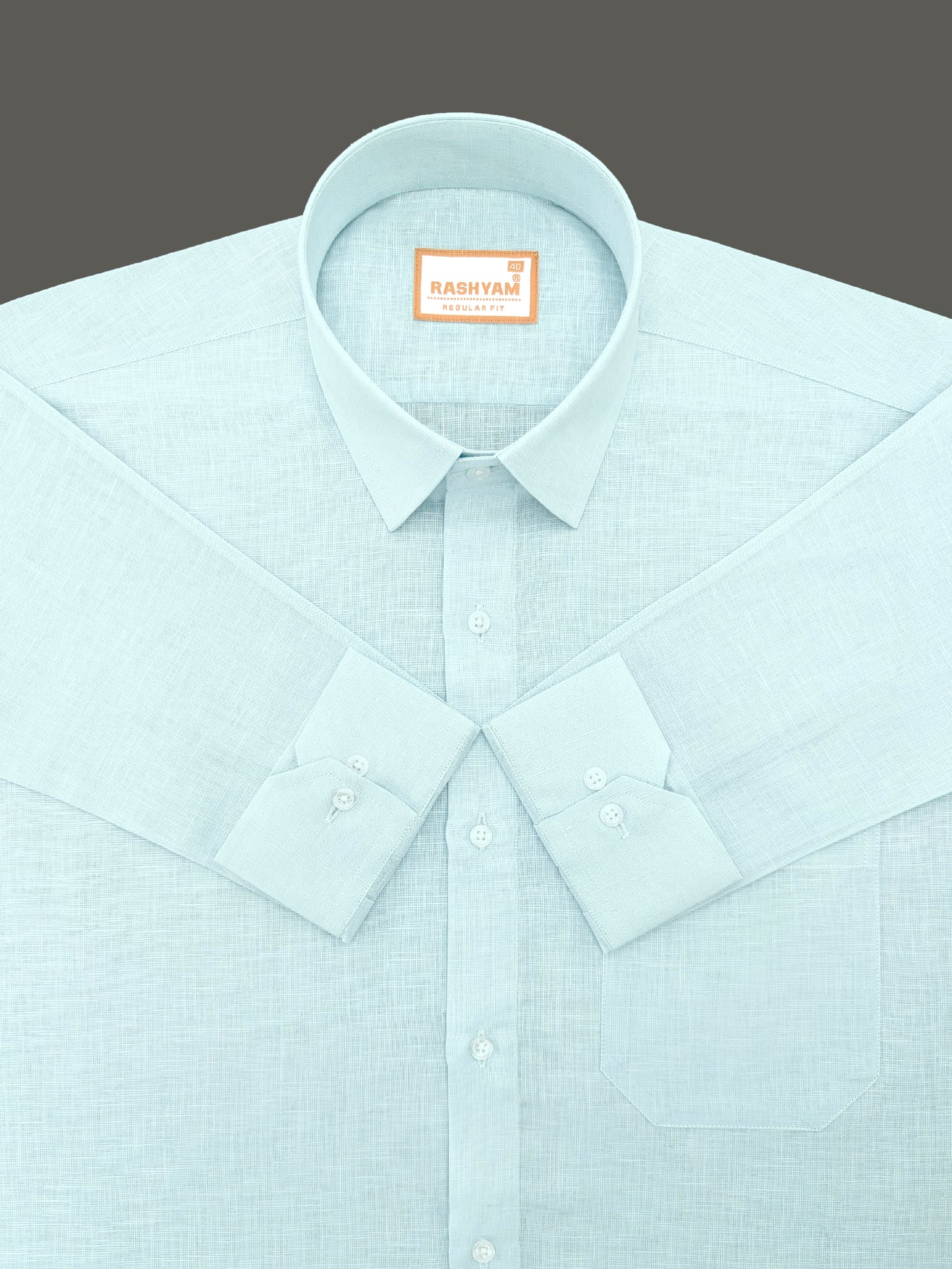 Ice Blue Luxurious Italian Linen Shirt