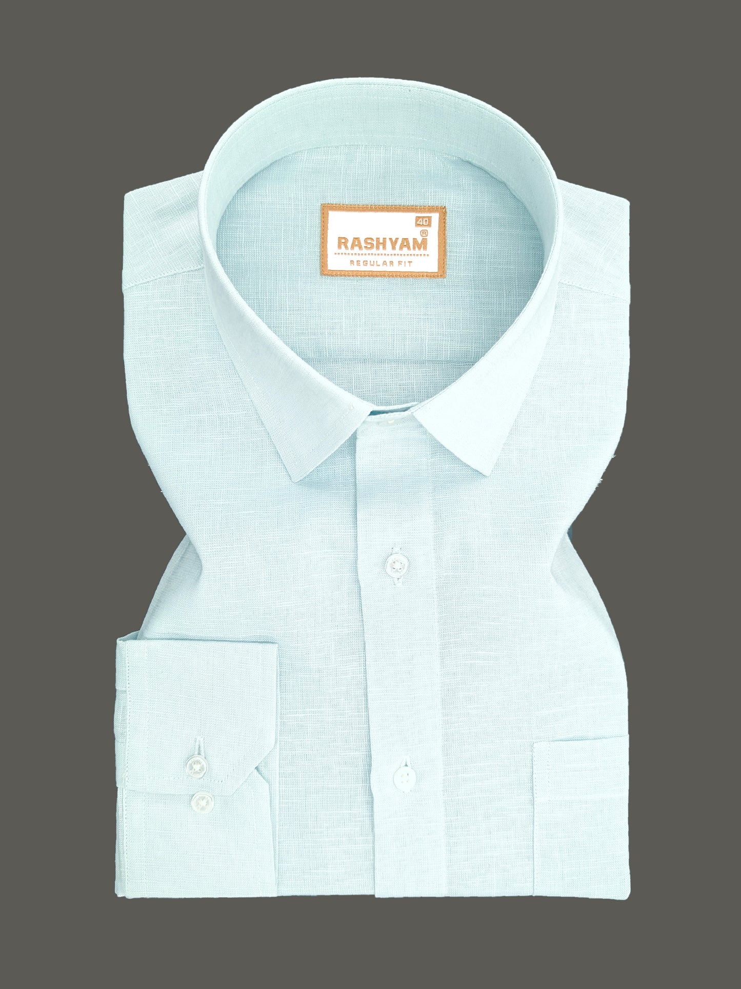 Ice Blue Luxurious Italian Linen Shirt