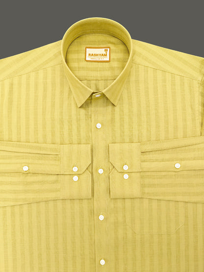 Mustard Yellow Luxurious Italian Linen Shirt