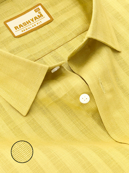 Mustard Yellow Luxurious Italian Linen Shirt