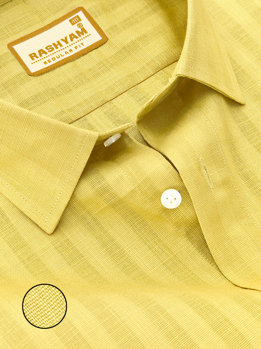 Mustard Yellow Luxurious Italian Linen Shirt