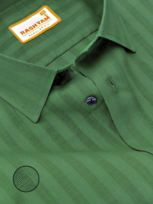 Dark Green Line Luxurious Italian Linen Shirt