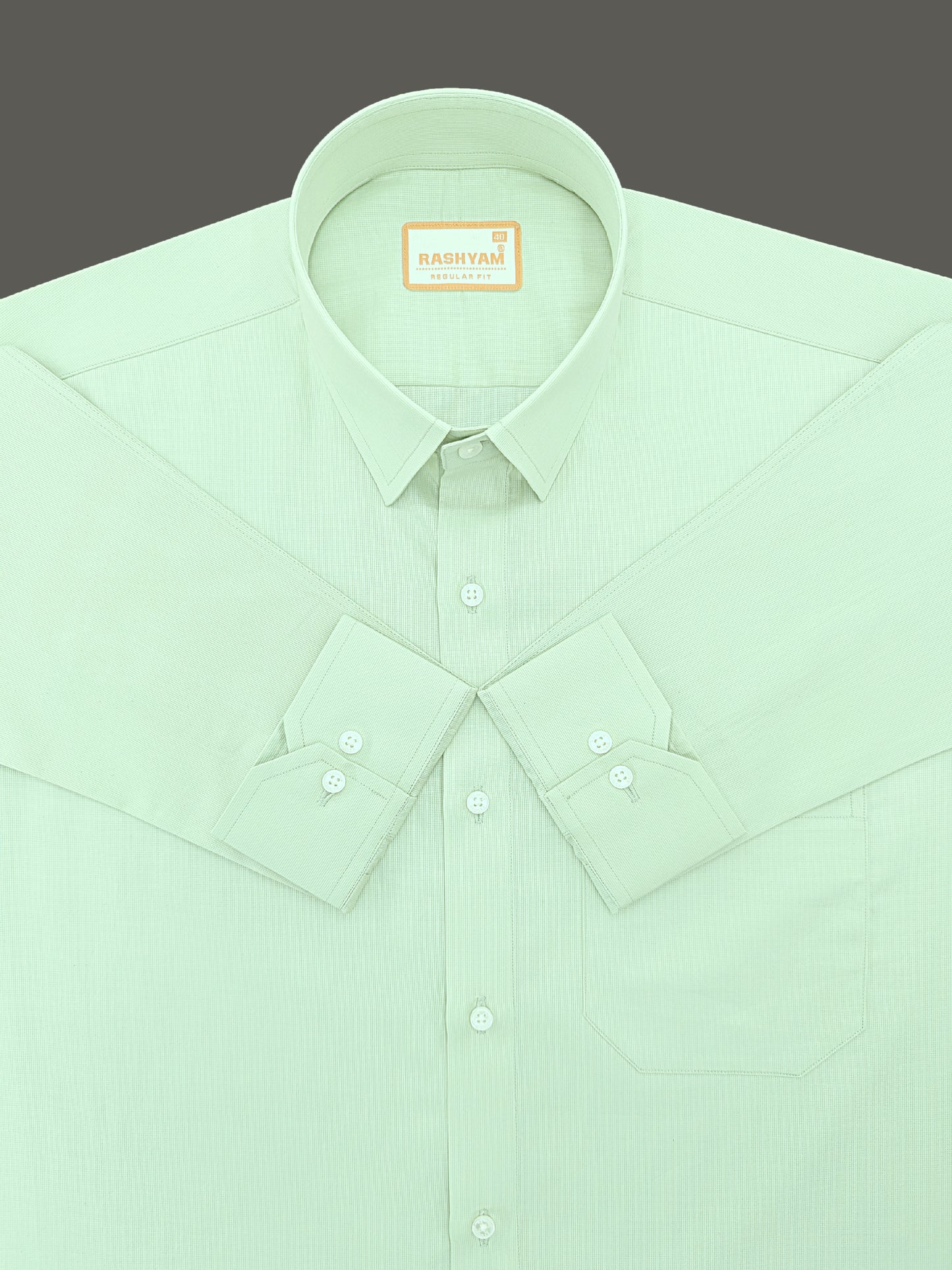 Casia Light Green Premium Cotton Formal Shirt For Men