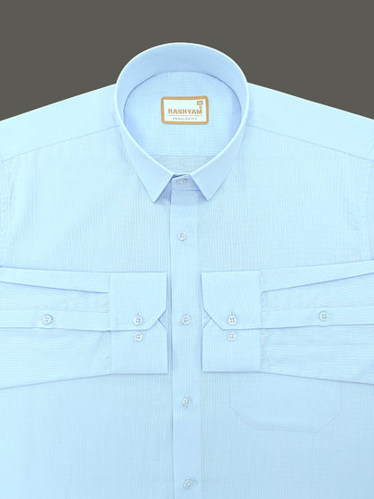 Casia Light Blue Premium Cotton Formal Shirt For Men