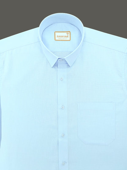Casia Light Blue Premium Cotton Formal Shirt For Men