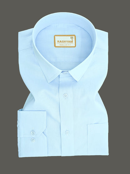 Casia Light Blue Premium Cotton Formal Shirt For Men
