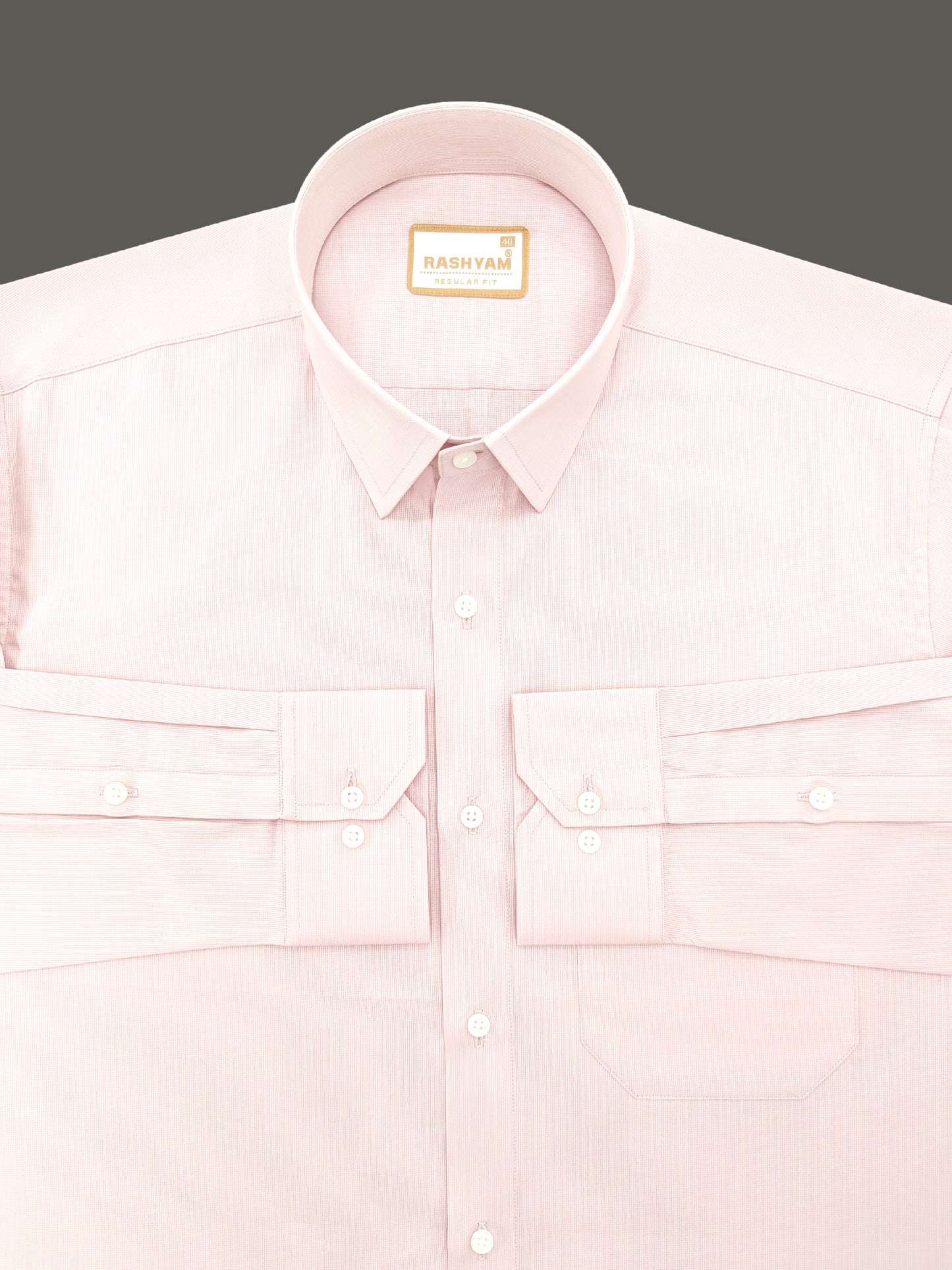 Casia Light Pink Premium Cotton Formal Shirt For Men