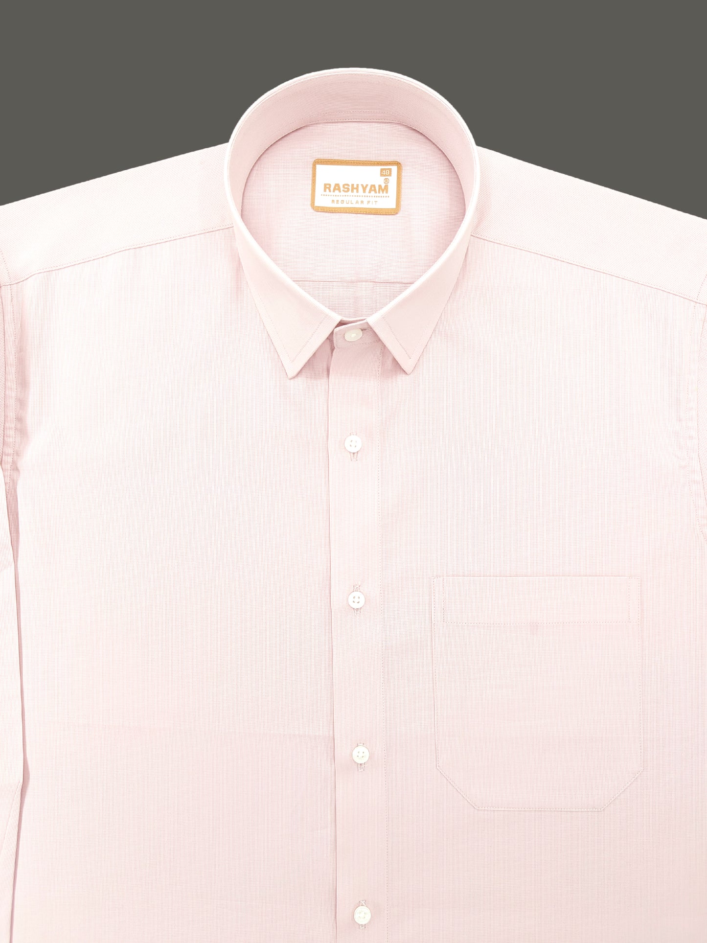 Casia Light Pink Premium Cotton Formal Shirt For Men
