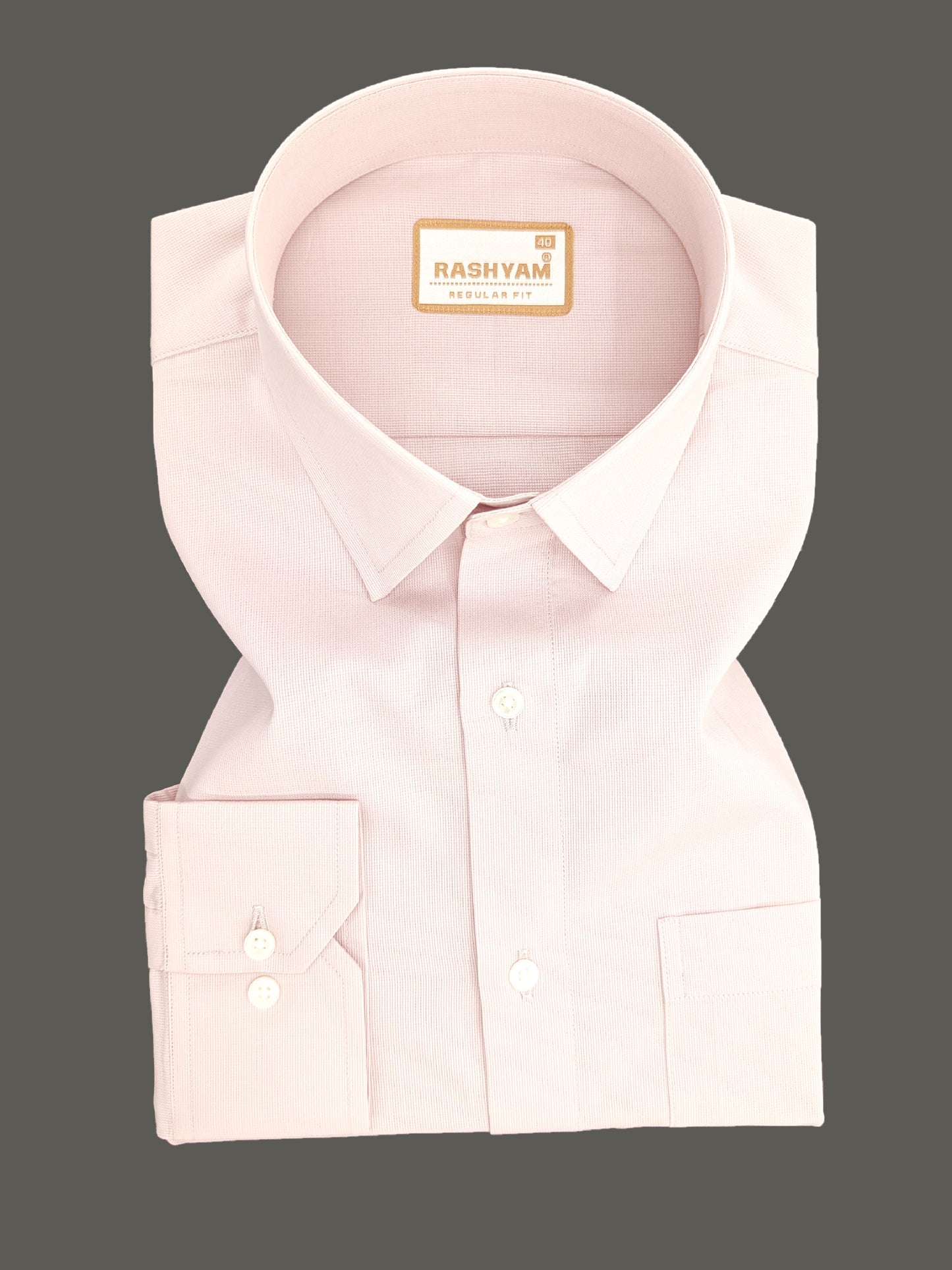 Casia Light Pink Premium Cotton Formal Shirt For Men