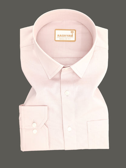 Casia Light Pink Premium Cotton Formal Shirt For Men