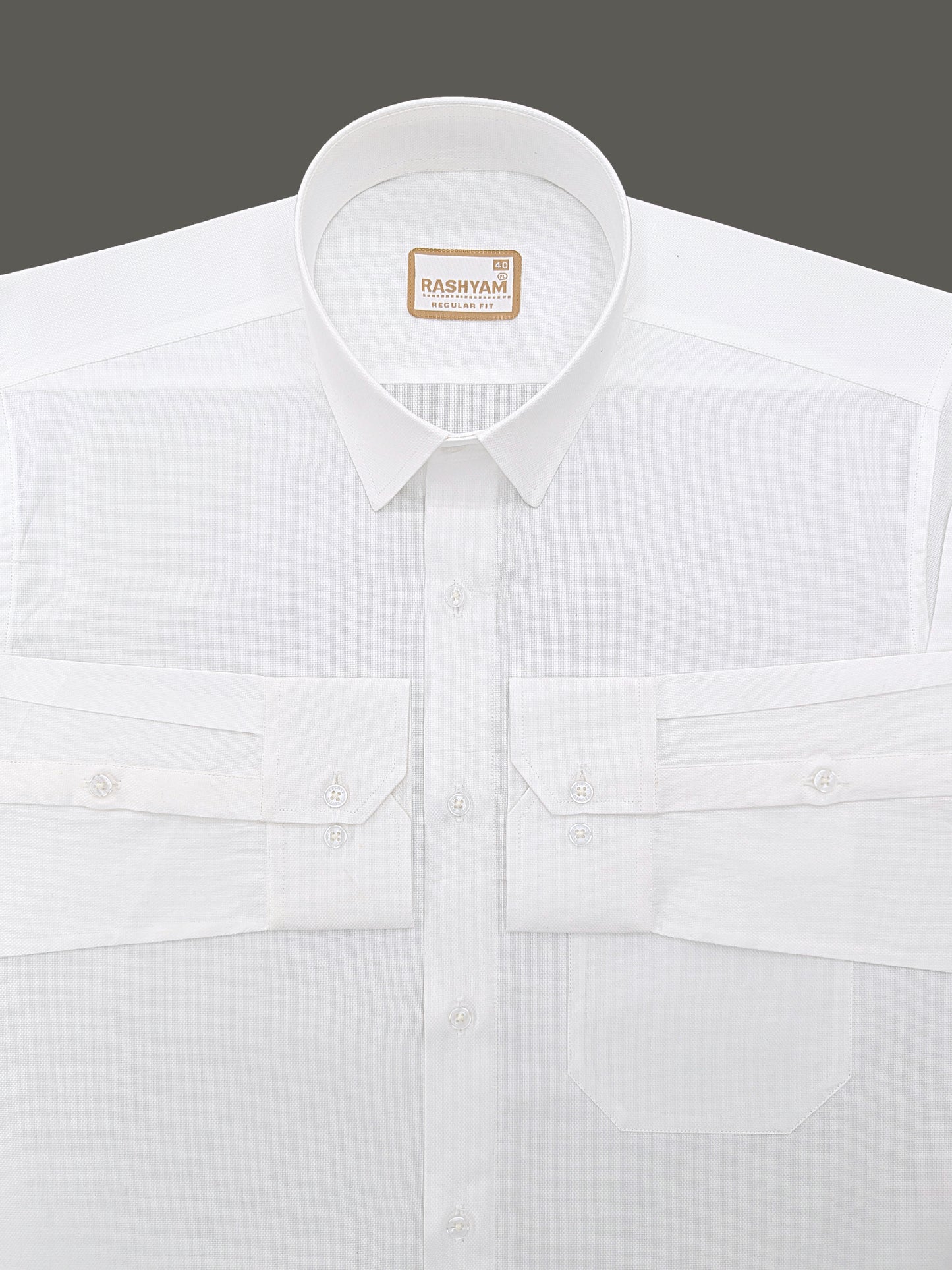 Faenza Luxury Cotton Egyptian Bright White Formal Shirt For men