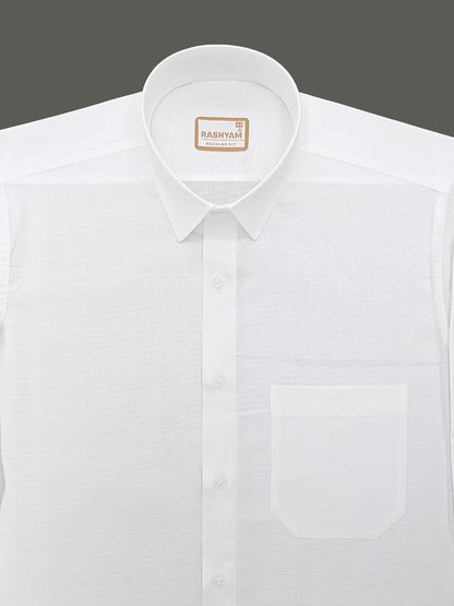 Faenza Luxury Cotton Egyptian Bright White Formal Shirt For men