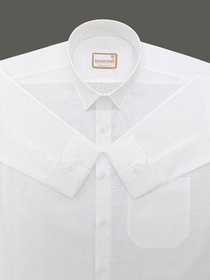 Faenza Luxury Cotton Egyptian Bright White Formal Shirt For men