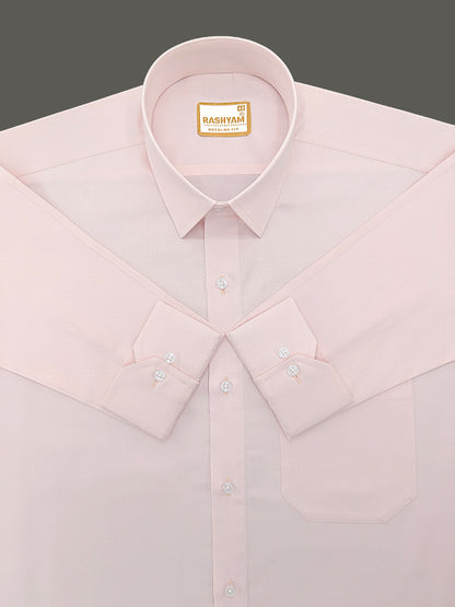 Avellino Luxurious Light Pink Super Soft Cotton Shirt For Men
