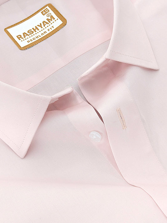 Avellino Luxurious Light Pink Super Soft Cotton Shirt For Men