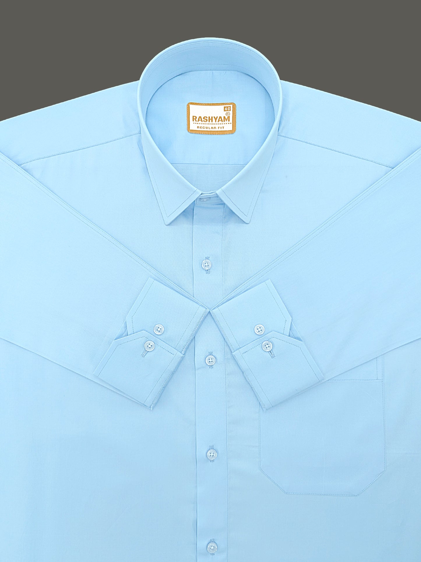 Avellino Luxurious Sky Blue Super Soft Cotton Shirt For Men