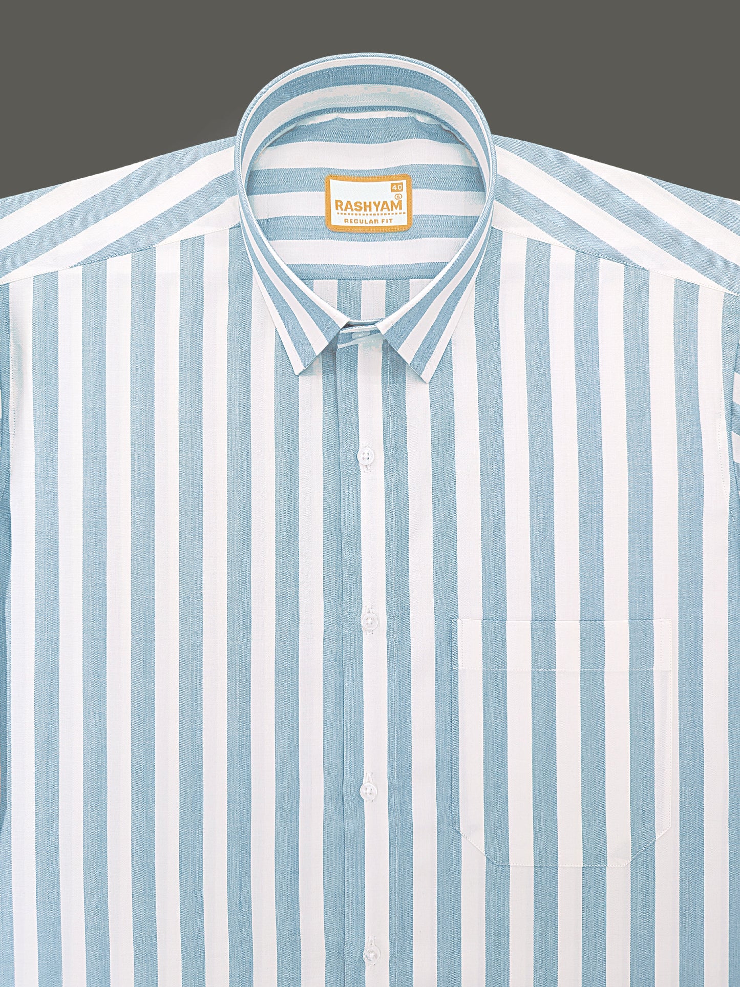 Otranto Light Blue Lining  Corporate Luxury Premium Cotton Formal Shirt