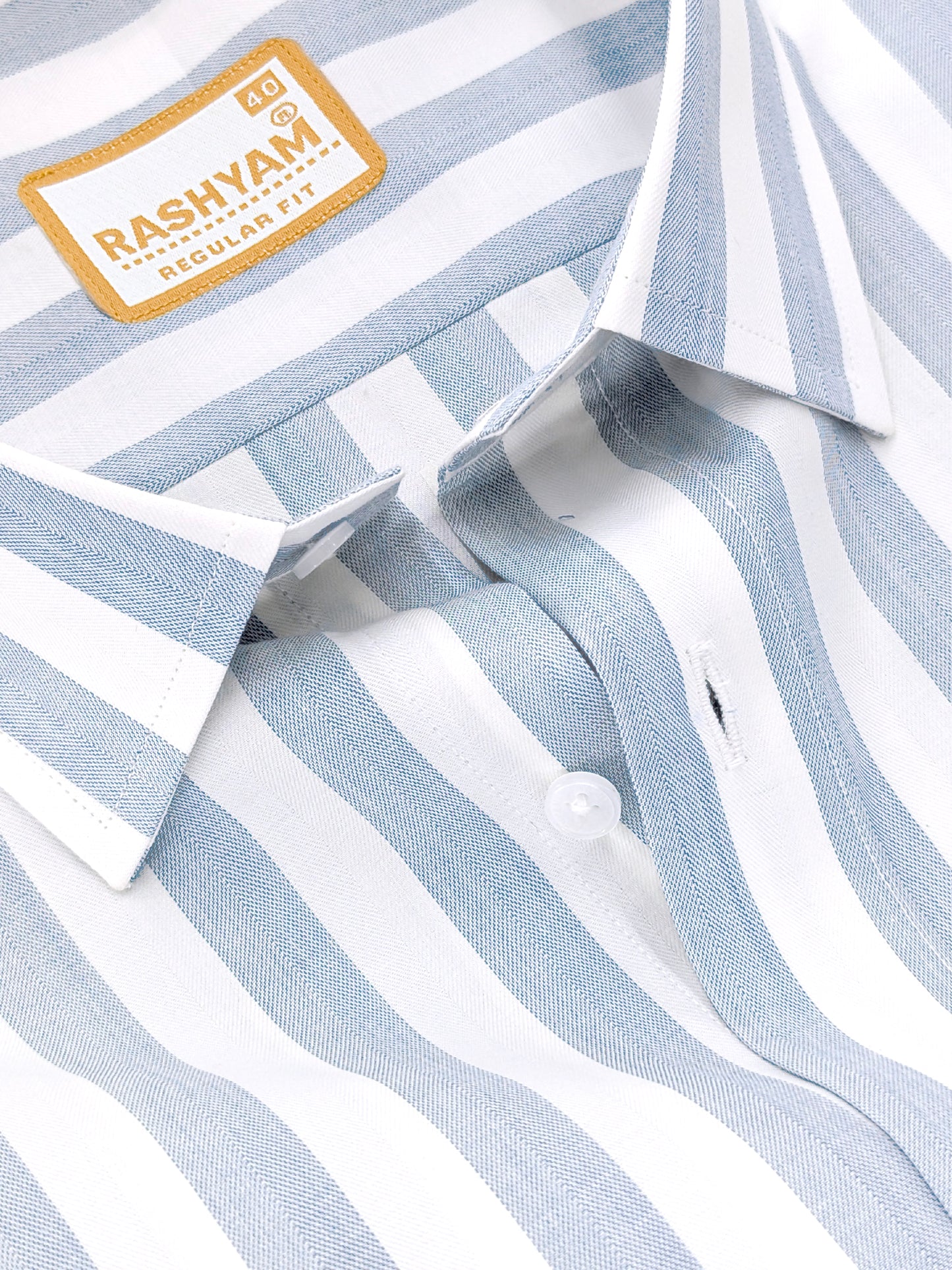 Otranto Light Blue Lining  Corporate Luxury Premium Cotton Formal Shirt