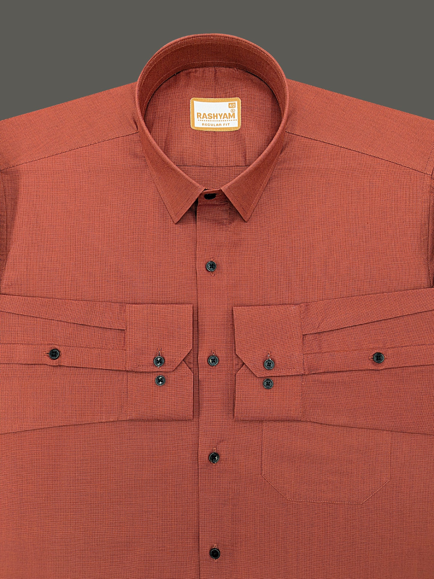 Crotone Crimson Red Premium Cotton Formal Shirt For Men