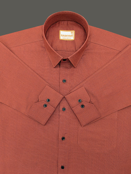 Crotone Crimson Red Premium Cotton Formal Shirt For Men