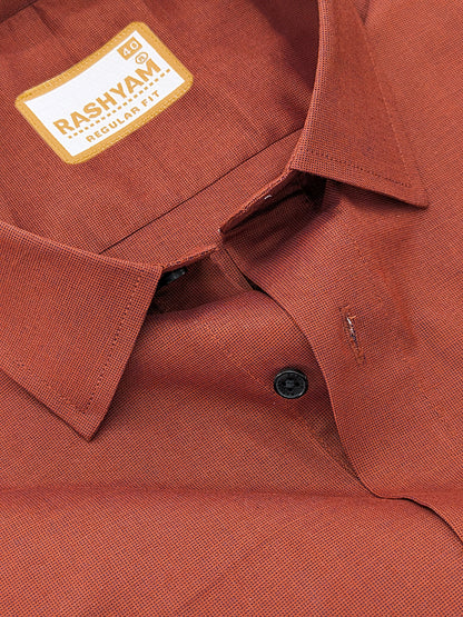 Crotone Crimson Red Premium Cotton Formal Shirt For Men