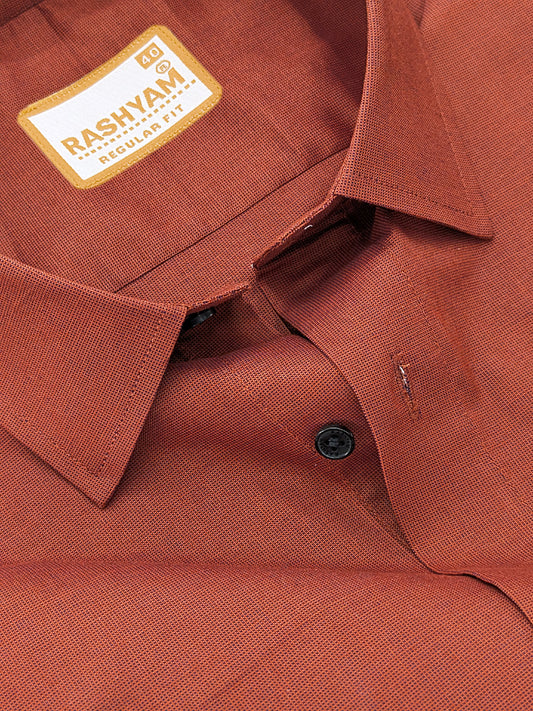 Crotone Crimson Red Premium Cotton Formal Shirt For Men