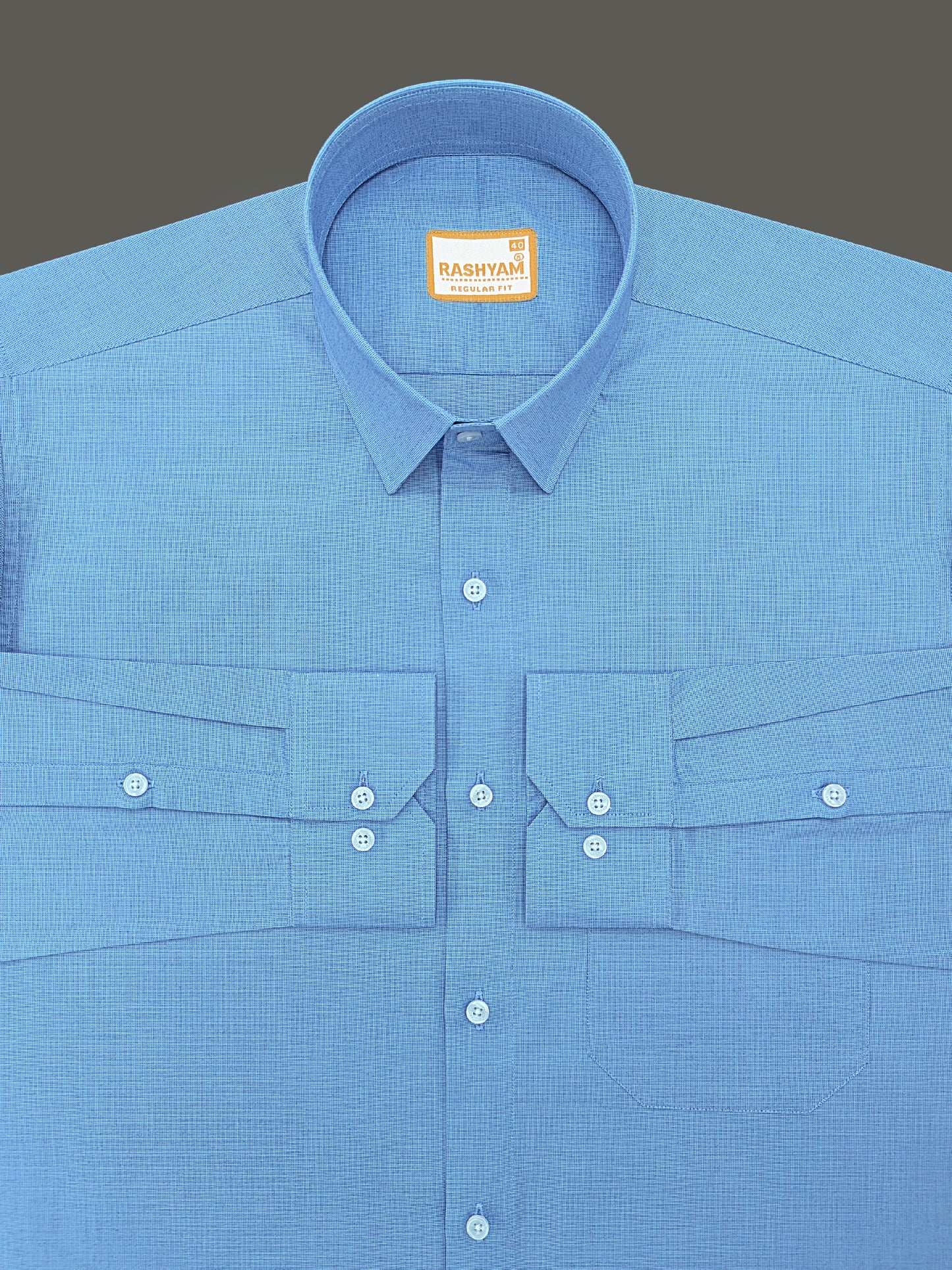 Crotone Light Blue Premium Cotton Formal Shirt For Men