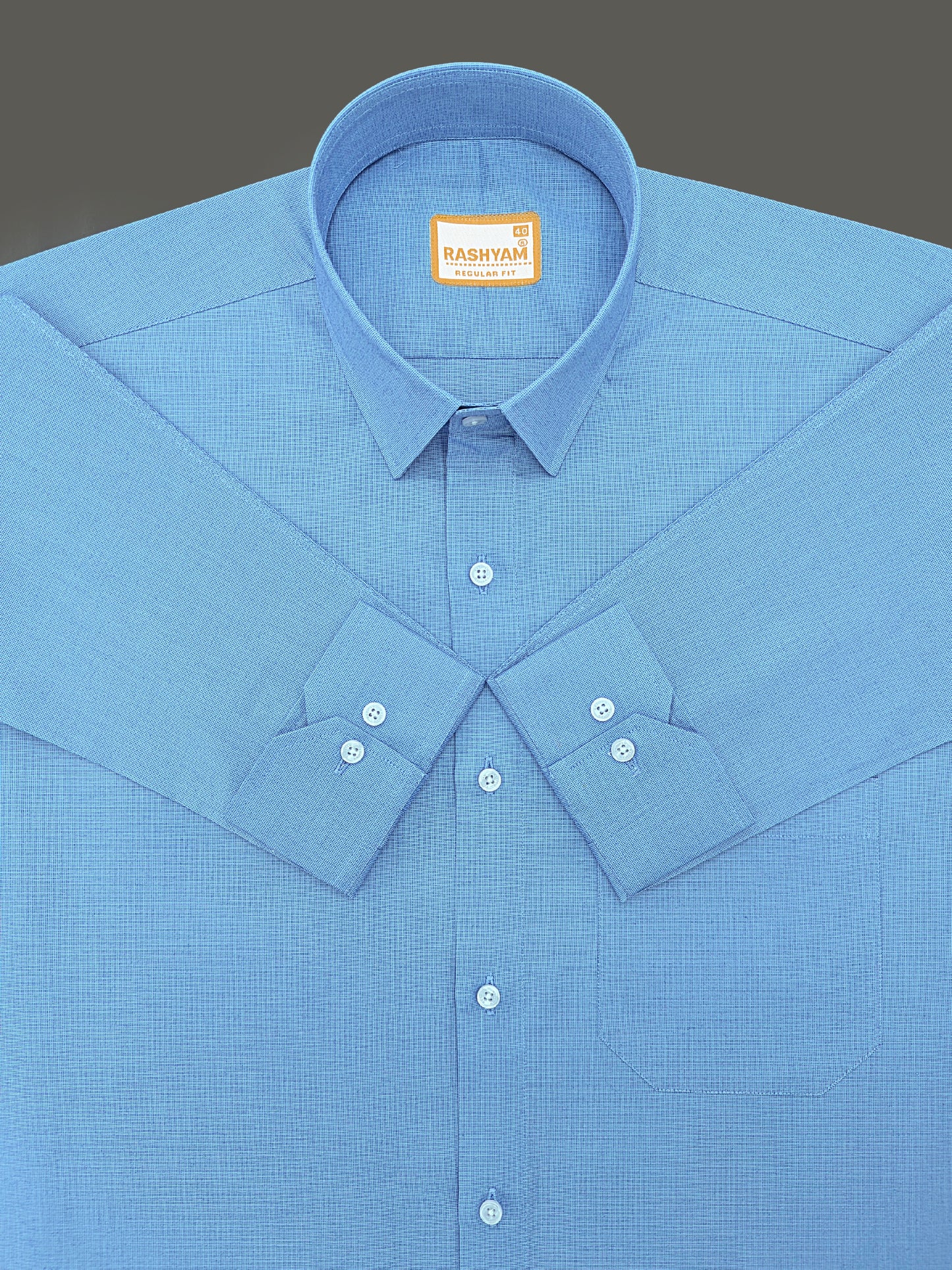 Crotone Light Blue Premium Cotton Formal Shirt For Men