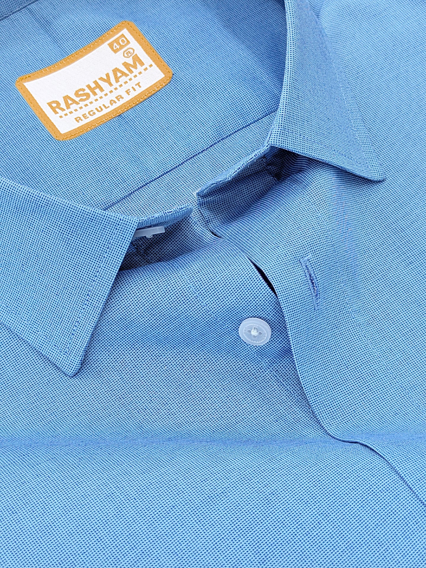 Crotone Light Blue Premium Cotton Formal Shirt For Men