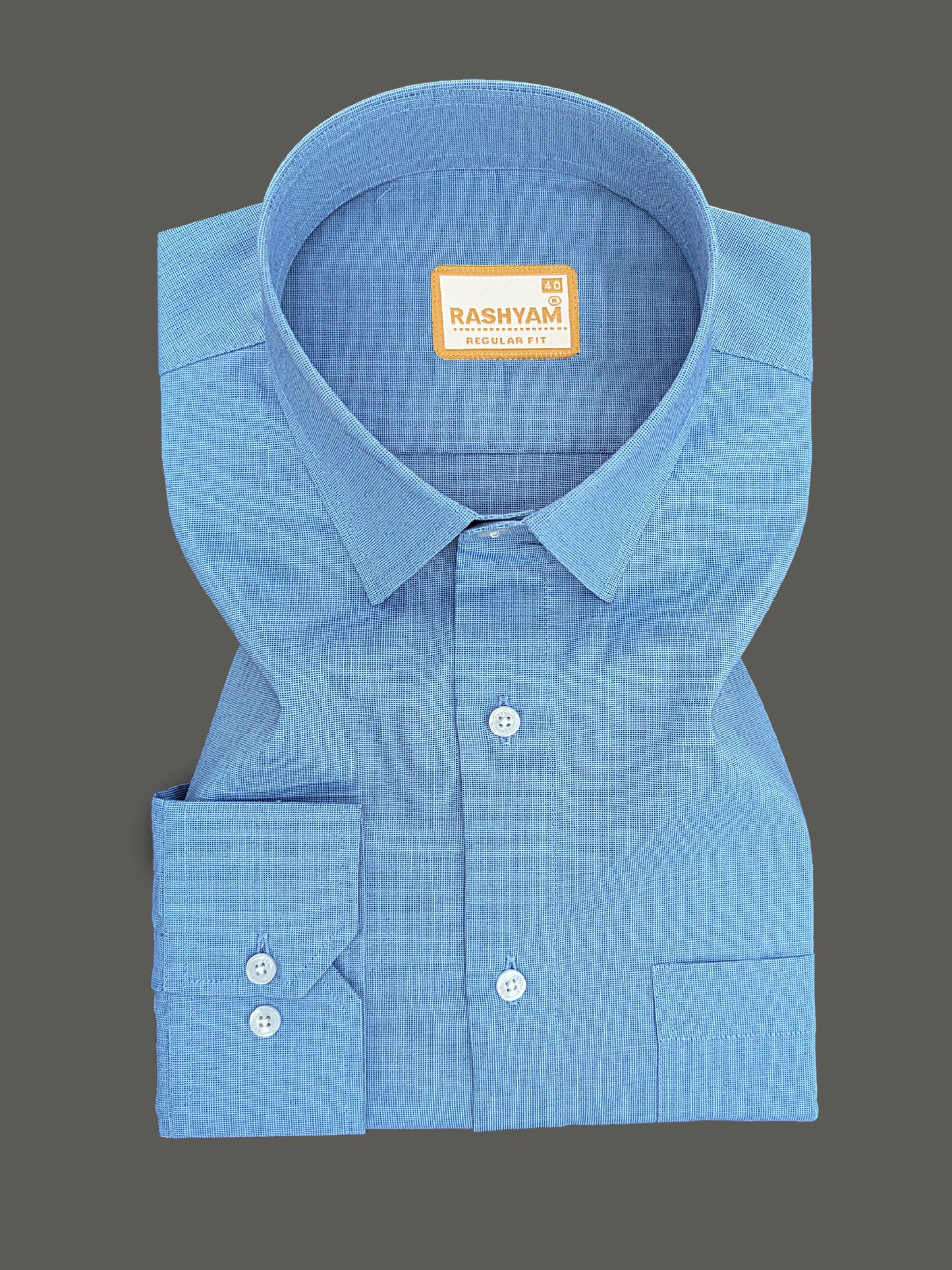 Crotone Light Blue Premium Cotton Formal Shirt For Men