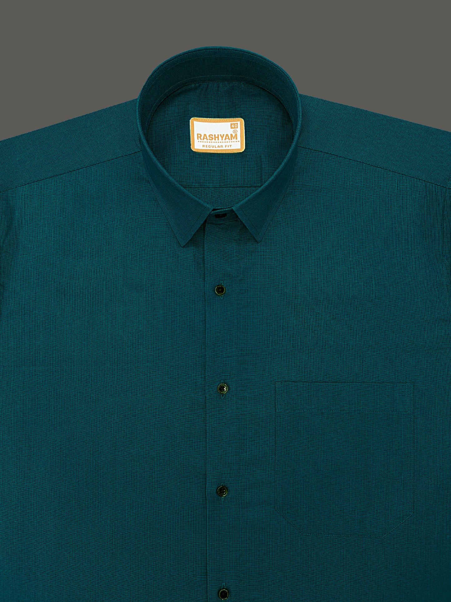 Crotone Dark Green Premium Cotton Formal Shirt For Men