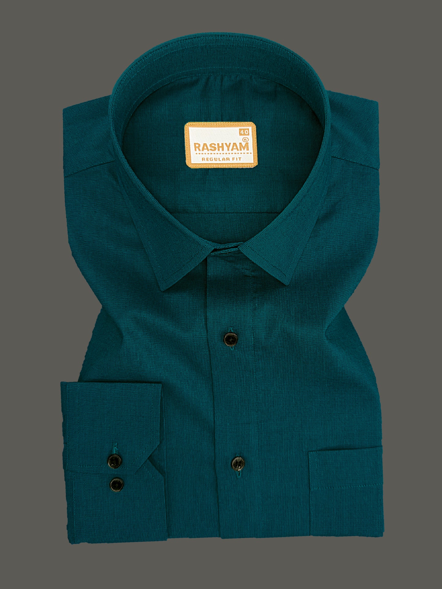 Crotone Dark Green Premium Cotton Formal Shirt For Men